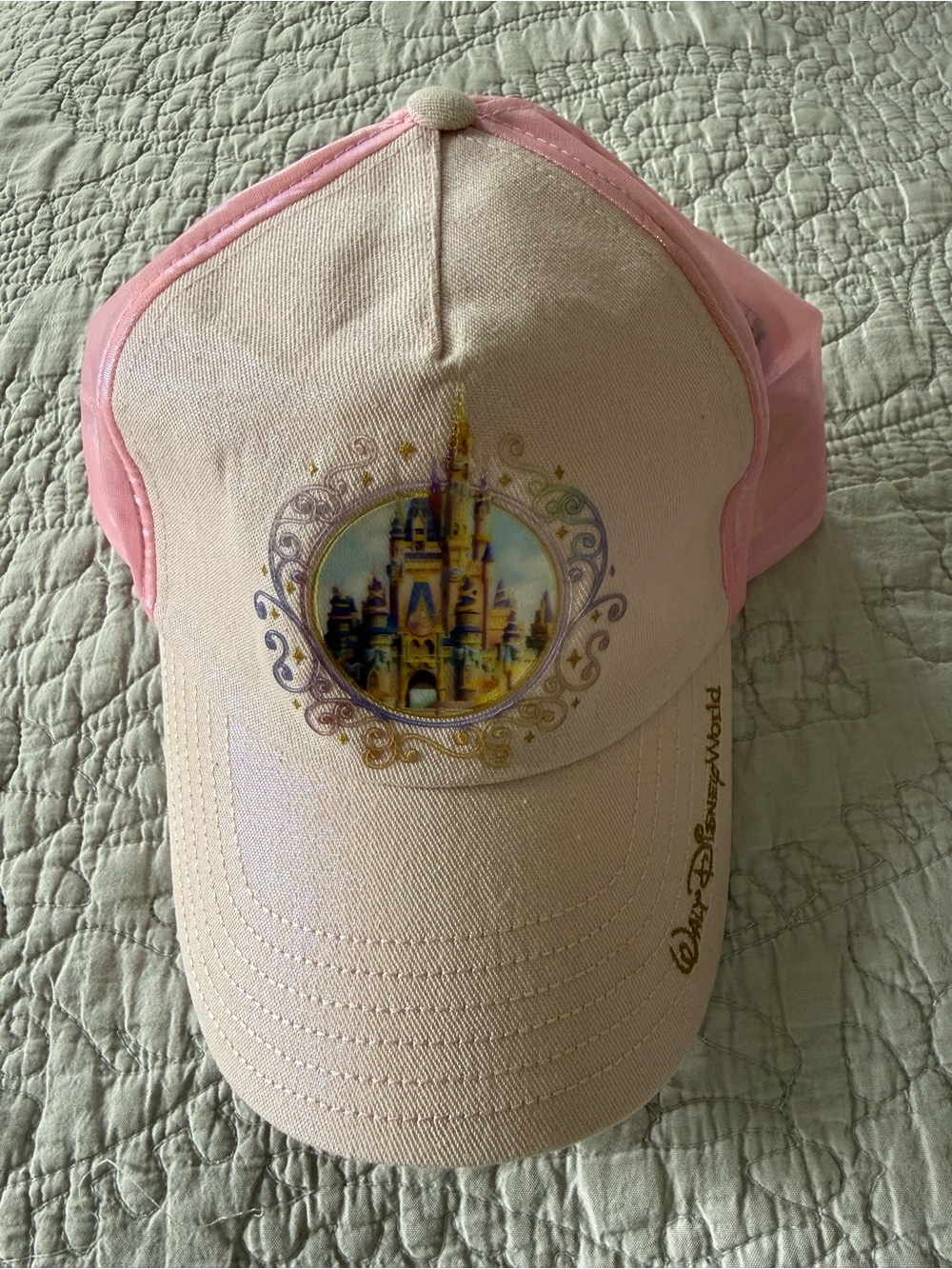 Walt Disney World Parks Pink and Cream Branded Castle Hat